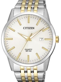 CITIZEN Quartz รุ่น BI5006-81P (หน้าขาว สายสองกษัตริย์) เครื่องศูนย์ไทย