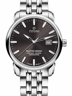 TITONI MASTER SERIES รุ่น 83188 S-576 (หน้าปัดเทา Anthracite) ประกันศูนย์ไทย
