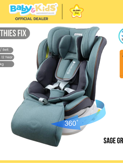 Glowy Star คาร์ซีทเด็ก รุ่น Banana Smoothies Fix (0-36 Kg) Sage green