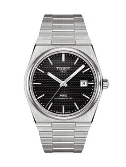 TISSOT PRX POWERMATIC 80 รุ่น T137.407.11.051.00 (หน้าดำ) เครื่องประกันศูนย์ไทย