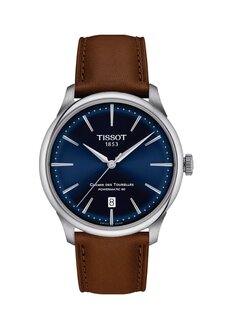 (ประกันศูนย์ 2 ปี) TISSOT CHEMIN DES TOURELLES POWERMATIC 80 39MM (น้ำเงิน สายหนัง) T139.807.16.041.00