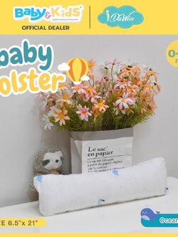 Idawin หมอนข้างเด็ก หมอนดันหลังเด็กแรกเกิด -18เดือน ผลิตจากผ้าใย่ไผ่100% ลาย Ocean