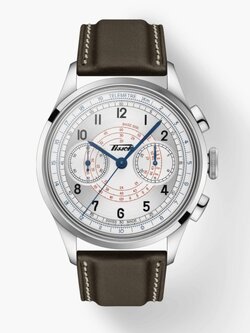 (ประกันศูนย์ไทย 2 ปี) TISSOT TELEMETER 1938 Automatic Chronograph (หน้าปัดขาว)