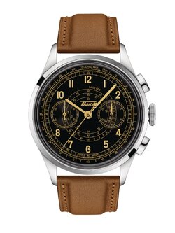 (ประกันศูนย์ไทย 2 ปี) TISSOT TELEMETER 1938 Automatic Chronograph (หน้าสีดำ)