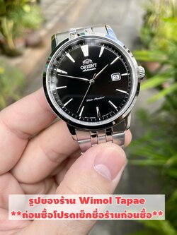 Orient Contemporary Mechanical รุ่น RA-AC0F01B หน้าดำ สายสแตนเลส (ประกันศูนย์ไทย)