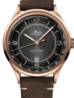 MIDO MULTIFORT PATRIMONY Pink Gold หน้าปัดสีดำ M040.407.36.060.00