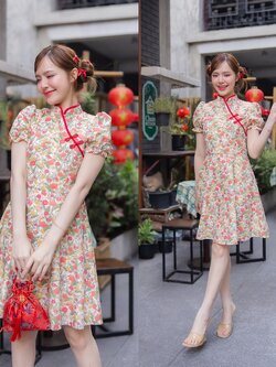 Xiao Hua Dress – โทนสีแดง [Made by Pastel Time]