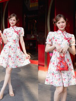 Xiao Hua Dress – โทนสีชมพู [Made by Pastel Time]