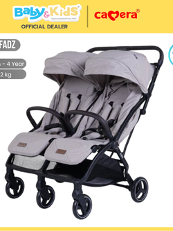 Camera รถเข็นเด็กแฝด รุ่น HOOV FADZ | รถเข็นสำหรับเด็กแฝด รถเข็นคู่แฝด รถเข็นพี่น้อง พับได้เล็กมาก