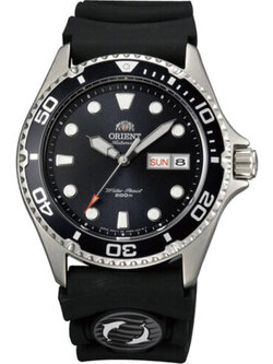 (ประกันศูนย์ไทย) ORIENT Automatic Ray II Sports Diver's 200m รุ่น AA02007B (หน้าปัดดำ สายยาง)