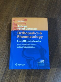 Springer Pocket Dictionary Orthopedics & Rheumatology