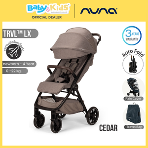 𝐍𝐮𝐧𝐚 รถเข็นเด็กพับเล็ก รุ่น Trvl Lx สี Ceder
