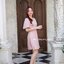 Sassy Flare Dress : สีชมพู