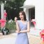 Piper Bow Dress - สีฟ้าคราม [Made by Pastel Time]