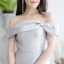 Charming Bow Dress – เดรสสั้นสีเงิน