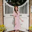 Bellette Bow Shoulder Dress : สีชมพู