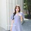 Sassy Flare Dress : สีฟ้าคราม