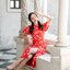 Cherry Ang Pao Dress เดรสกี่เพ้าคอจีนสีแดง