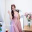 Aubrey Midi Dress : สีชมพูกลีบบัว [Made by Pastel Time]