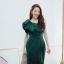 Lyla One Shoulder Maxi Dress – สีเขียว