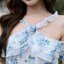 Hydrangea Off-Shoulder Maxi Dress