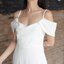 Fancille Drapery Midi Dress - สีขาว