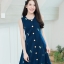 Gypso Embroidery Dress – สีกรม [Made by Pastel Time]