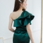 Lyla One Shoulder Maxi Dress – สีเขียว