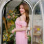 Fay Off-Shoulder Maxi Dress – Blush Pink สีชมพู