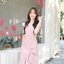 Ashley One - Shoulder Dress - สีชมพู [Made by Pastel Time]