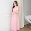 Julia one shoulder maxi dress: สีชมพู