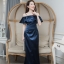 Nista Maxi Dress – Midnight Blue : สีกรม
