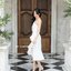 Ashley One - Shoulder Dress – สีขาว
