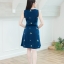 Gypso Embroidery Dress – สีกรม [Made by Pastel Time]