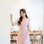 Eve - 3D Floret Midi Dress : สีชมพู [Made by Pastel Time]