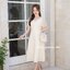 Dear Darling Midi Dress - สีครีม