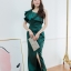 Lyla One Shoulder Maxi Dress – สีเขียว