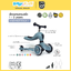 Scoot & Ride HIGHWAYKICK 1 Ash จักรยานฝึกทรงตัวสุดพรีเมี่ยมแบบ 2 in 1 จากออสเตรีย สำหรับเด็กอายุ 1-5 ปี