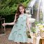 Bow me softly dress : สีเขียว