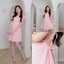 Peony Fang Puff Dress : สีชมพู