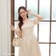 Destiny Puff Dress : สีครีม [Made by Pastel Time]
