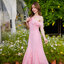 Fay Off-Shoulder Maxi Dress – Blush Pink สีชมพู