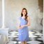 **มีแต่ L ** Zoey Dress - สีฟ้าคราม