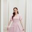 Destiny Puff Dress : สีชมพู [Made by Pastel Time]