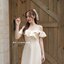 Stella Maxi Dress : สีครีม