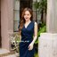 Dacia Bow Shoulder Dress – กรม