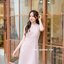 Milly Back Bow Dress : สีชมพู