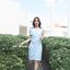 Dacia Bow Shoulder Dress – สีฟ้า [Made by Pastel Time]