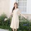 Dear Darling Midi Dress - สีครีม