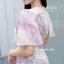 Sassy Midi Dress : Pink Candy โทนสีชมพู-ขาว-เทา